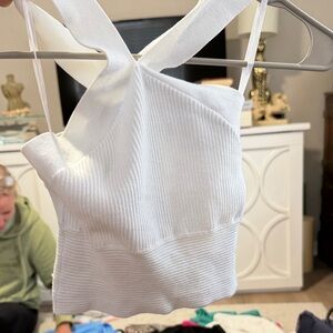 Abercrombie & Fitch White Tank Top